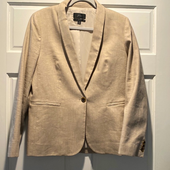 J. Crew Jackets & Blazers - J.Crew women’s blazer size 12 . Tan color new condition without the tags